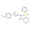 1-(benzenesulfonyl)-N-[4-(4-methoxyphenyl)-1,3-thiazol-2-yl]piperidine-2-carboxamide