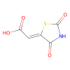 (2Z)-(2,4-Dioxo-1,3-thiazolidin-5-ylidene)acetic acid - Reagent Grade, used for , CAS No. 5374-29-8, by Aladdin Scientific