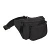 DALIX Fanny Pack w/ 3 Pockets Traveling Belt Pouch Waist Wallet Concealer Black