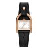 Fossil Women's Harwell Three-Hand Black Eco Leather Watch (ES5263)
